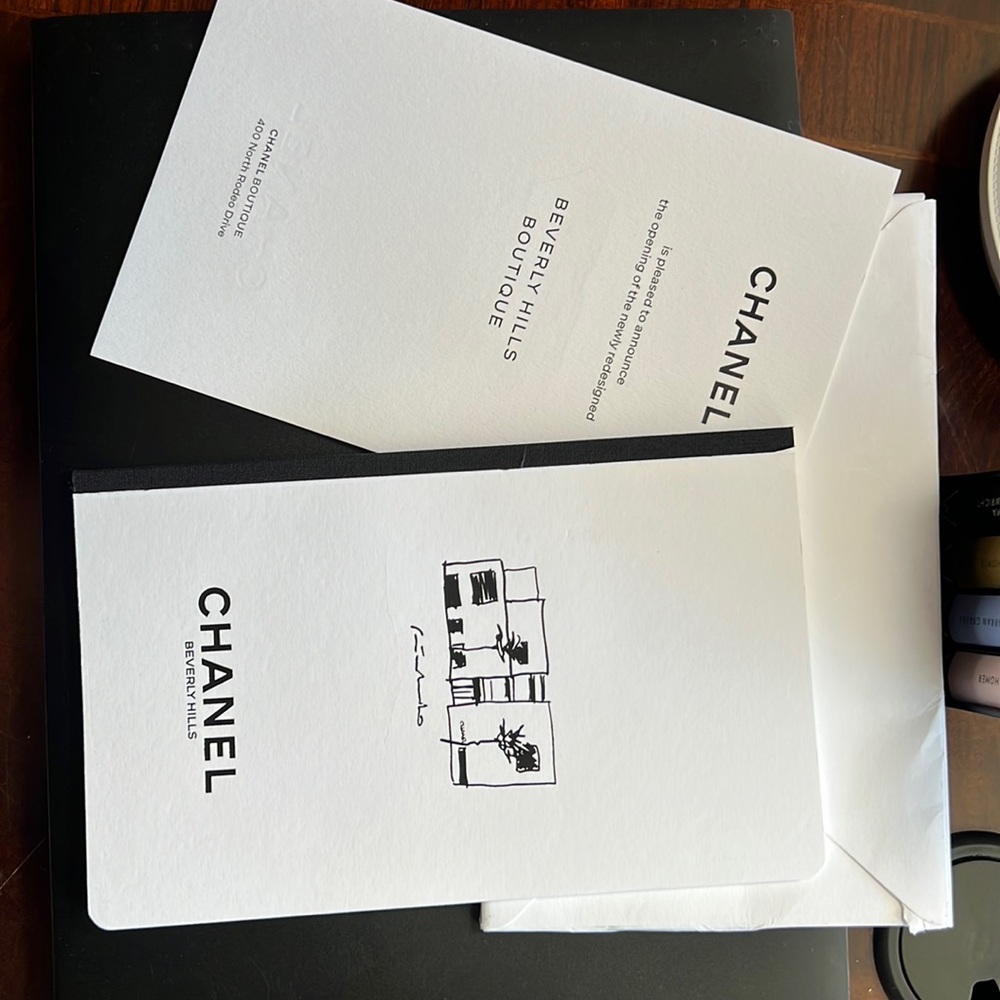 CHANEL NOTEBOOK- Blank Chanel Notebook 8.25”H x 5.10” W x .25” D White Pages NIE - Picture 3 of 16